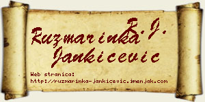 Ruzmarinka Jankićević vizit kartica